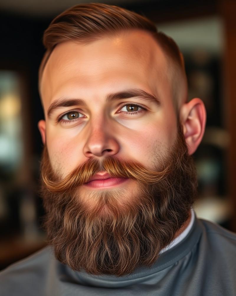 Barba modelada e finalizada