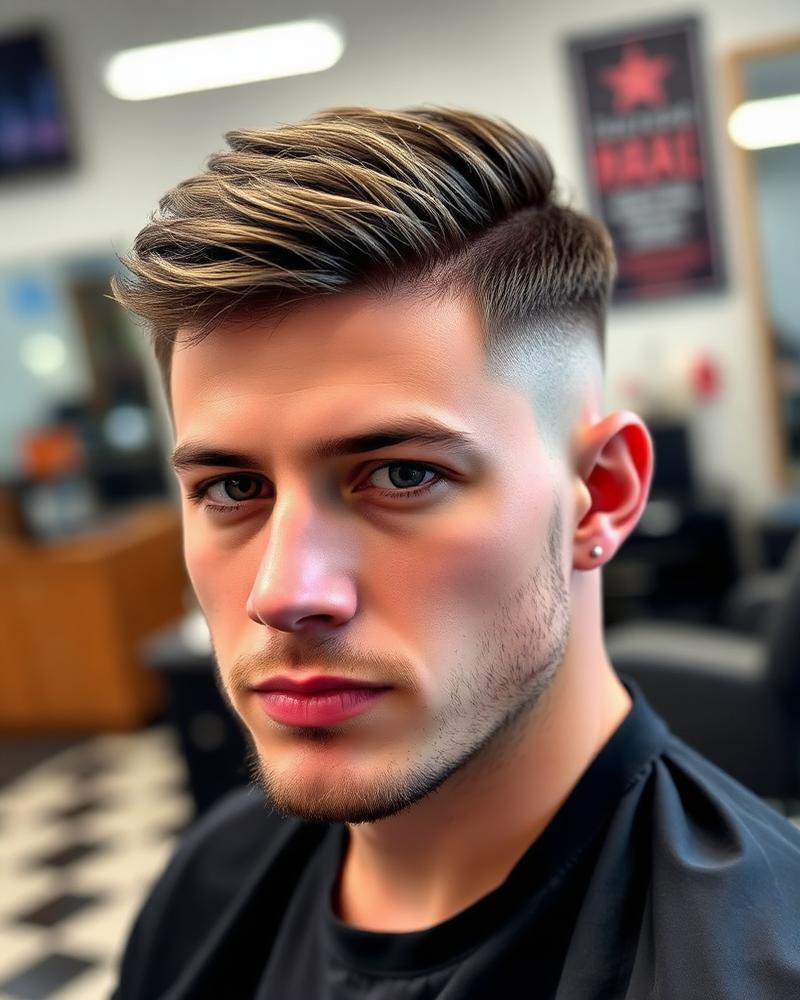 Corte moderno com mid fade